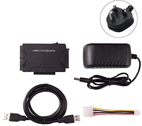 Arichtop USB3.0 to SATA/IDE HDD Hard Disk hard disk Drive Converter 2.5/3.5inch External Hard Disk Case Box 5 GBPS High Speed UK Plug