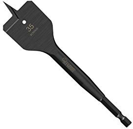 1 x SabreCut SCRIW35_1 35mm x 152mm Impact Rated Flat Wood Spade Bit for Softwood Hardwood Chipboard