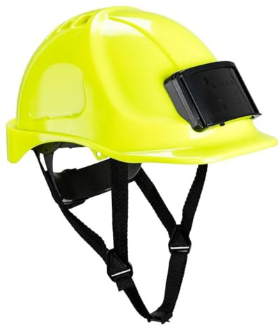 Portwest PB55 Casque Rigide ventilé avec Badge d'identification Jaune