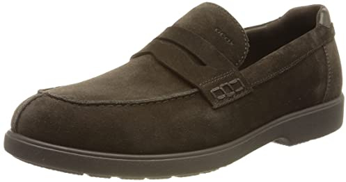 Geox Uomo U Spherica Ec11 C Mocassini Uomo, Marrone (Dk Brown), 39 EU