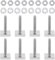 Amfrpar 8 Stück M6 x 35mm T-Nut Adapter Nutensteine Edelstahl mit Muttern und Unterlegscheiben für Dachträger Relingträger Dachbox