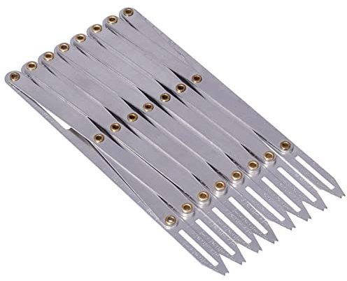 Dioche Sewing Gauge Measuring Tool, Aluminum Sewing Gauge Adjustable Length Multifunctional Anti Rust DIY Curtain Accessories for Household