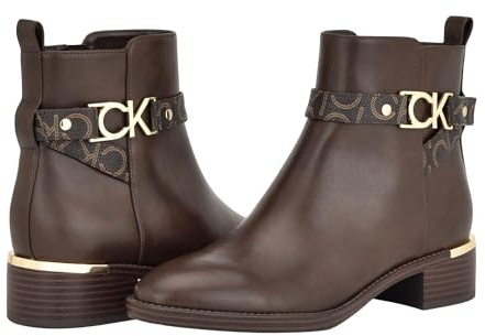 Calvin Klein Botines Dhara para mujer, Charol, 40 EU
