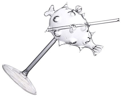 SHOWERORO Copa Cáliz De Cóctel Forma De Globo, Vidrio Transparente Resistente, Diseño Elegante, para Fiestas y Celebraciones, Copas para Vino y Whisky, Juego Individual