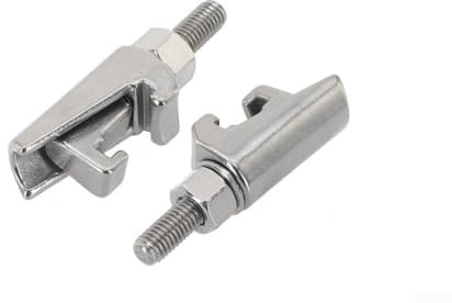 Per fissare le connessioni con 2 morsetti ISO a doppia mascella, realizzati in acciaio inossidabile 304 di lunga durata (M8)