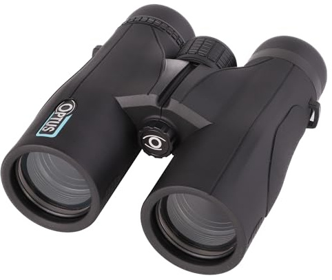 Optus binocolo 10x42 con prismi a tetto, ingrandimento 10x, ottiche multistrato, per occhiali, rivestimento in gomma, attacco per treppiede