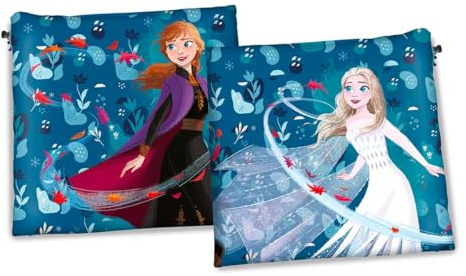 Coriex Scaldacollo per Bambini con Personaggi dei Cartoni Animati Anna Elsa frozen Accessorio Invernale Multicolore