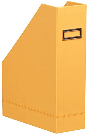 Rhodia 118830C Stehsammler (aus italienischem Kunstleder, für Dokumente in Format DIN A4, 21 x 29,7 cm, ideal für Ihr Schreibtisch) orange
