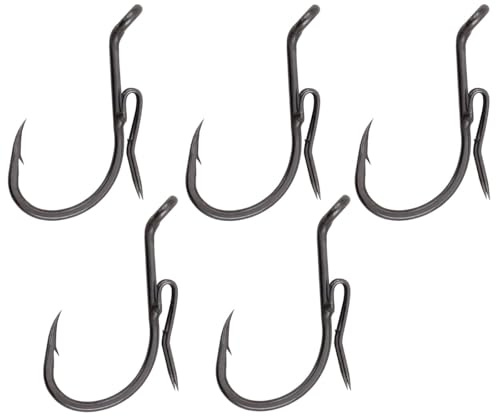 Black Cat Ghost Rig-Haken DG - 5 Wallerhaken, Größe:7/0