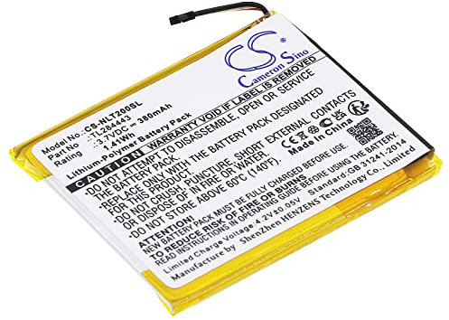 TECHTEK Batterie 380mAh Compatible avec [Nest] A0013, Learning Thermostat 2nd Generation, Learning Thermostat 3rd Gen, 3rd Generation, T3007ES, T3008US, T4000ES, E FBA