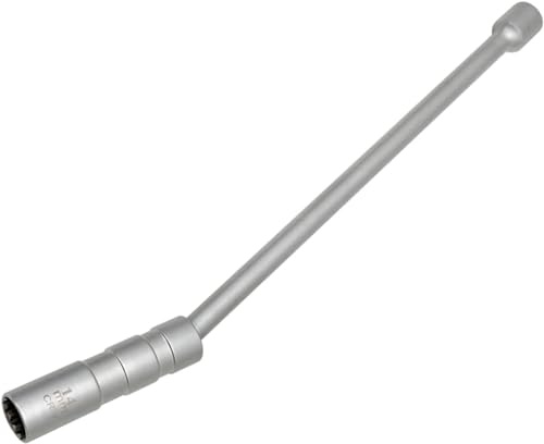 ZKTOOL 14mm / 16mm Largo Llave de Bujía Magnética de Junta Universal, Pared Delgada 12 Puntos 3/8 Pulgadas CR-V Llave Vaso Bujia, Extractor de Bujía, Herramientas de Extracción de Bujía (14mm)