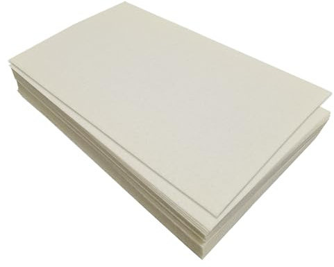 Jtnohx Fogli Feltro Rigido per L'artigianato, 32 Pezzi Tessuto di Feltro 1 mm, 17,78×28,7 cm Pannolenci Colore per Cucito e la Decorazione del Partito(Beige)