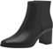 MARCO TOZZI Damen Stiefeletten mit Absatz aus Leder mit Reißverschluss, Schwarz (Black), 38 EU
