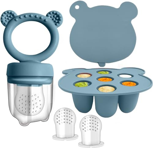 WeSweet Mangiatoia per frutta per bambini, in silicone, per alimenti per frutta, per latte materno e ghiaccioli, stampi per la dentizione del bambino e per l'alimentazione autonoma, ideale come regalo