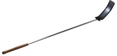 PALA CURVA REMO TIRA CARBONI CENERE LEGNA PER FORNO PIZZA ACCIAIO