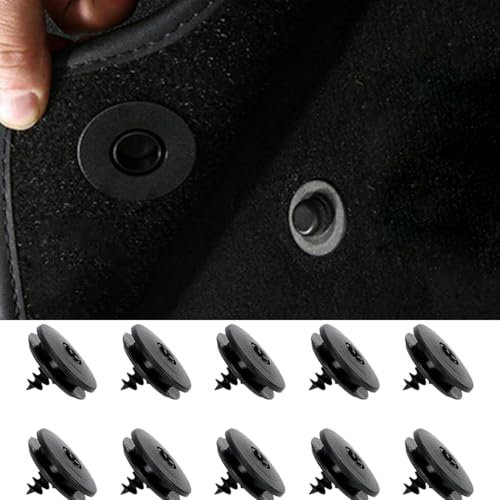WeddHuis 8 pezzi Clip Universali per Auto, 3-in-1 universale, tappetini auto, clip di pressione, al tappeto auto, Set Per Tappetini, Clip Per Auto, Morsetto Fisso, Supporto Antiscivolo, tappeti gomma