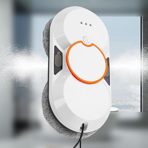 Smart fönsterputsrobot med automatisk dubbel vattenspray, Robot Window Cleaner Intelligent Path Planning, Fjärrkontroll, Edge Detection Technology, för Windows Spegeldörr