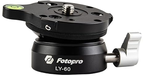 Fotopro LY-60 stativ snabb mini nivelleringsbas universell horisontell justeringsfäste för DSLR-kamera