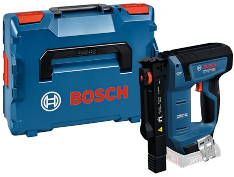 Bosch Professional 18V System Graffatrice per legno a batteria GTH 18V-14 (incl. L-BOXX 136, gancio per cintura)