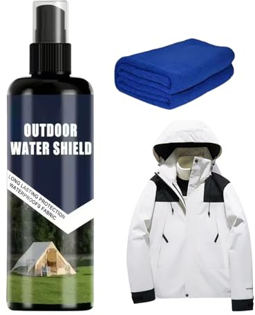 Tent Waterproof Spray, 100ml Rain Shield Liquid | Waterproof Spray for Fabric, Shoes, Jackets, Cloths, Boots, Sneakers, Furniture, Upholstery, Clothing, Camper