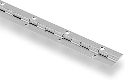 The Hillman Group 853402 48 x 1-1/2 Stainless Steel Continuous Hinge- Surface Mount - Fixed Pin 1-Pack