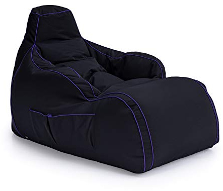 Game Over Video Gaming Bean Bag Lounger Chair | Indoor Living Room | Side Pockets for Controllers | Headset Holder | Ergonomic Design for Relaxed Gamer (Dragon Skin)
