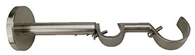 Barras de Cortina Soporte Frente Extensible Doble 30-20 Acero INOX