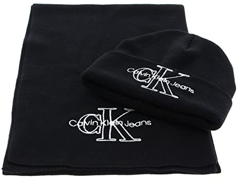 Calvin Klein CKJ Giftpack Soft Beanie + Scarf Black