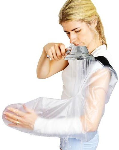 SEALCUFF Waterproof Cast Cover Full Arm, Plaster Protective Cover for Shower for arm, hand, fingers and elbow, Reusable Cast Protector Waterproof Cast Cover for Bandages and Dressings, Tattoo