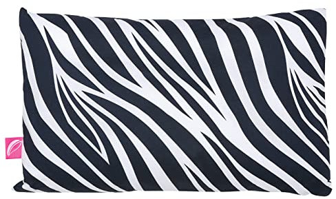 Babykopfkissen Kinderkopfkissen 35x40cm -Öko Tex Standard 100 - inkl. abnehmbarem Bezug aus 100% Baumwolle von Motherhood (Zebra dunkelblau)