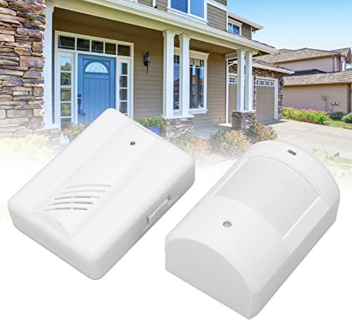 Drahtlose Einfahrt Alarmanlage - Infrarot-Sensor mit Klingelempfänger, wetterfest für EIN sicheres Zuhause
