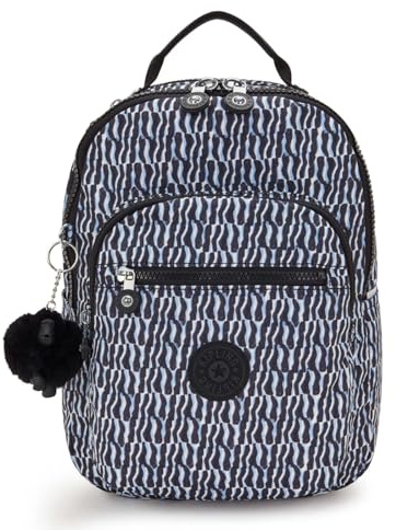 Kipling SEOUL S Kleiner Rucksack, Holiday Waves (Blue)