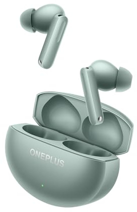 OnePlus Buds 4 Wireless Earbuds, 45H Playtime, 55dB ANC Dual Drivers, Hi-Res LHDC 5.0 audio, Smart Adaptive Noise Cancellation, Green