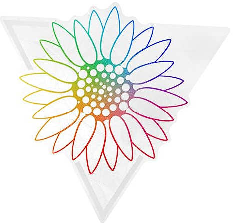 Hemobllo Película Adhesiva Estática Prismática para Ventana Efecto Arcoíris Película Decorativa de Protectora para Aves Fácil de Instalar y Quitar sin Adhesivos Protección Solar y