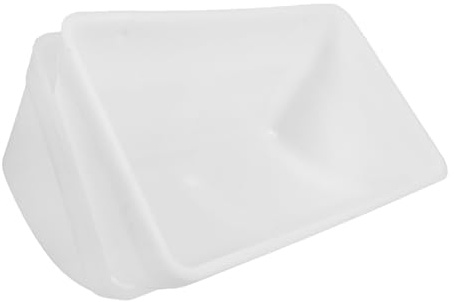 ibasenice Mangeoire à Poulets en Plastique Grosse Capacité pour Poulailler Extérieur, Lot de 2 Sets de Pièces Blanche, Dispositif d'alimentation Étanche pour Volailles Solide et Facile