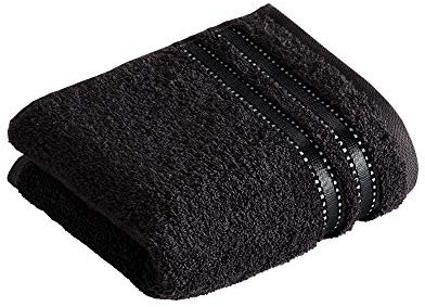 Vossen Cult de Luxe Gästetuch 30 x 50 cm schwarz