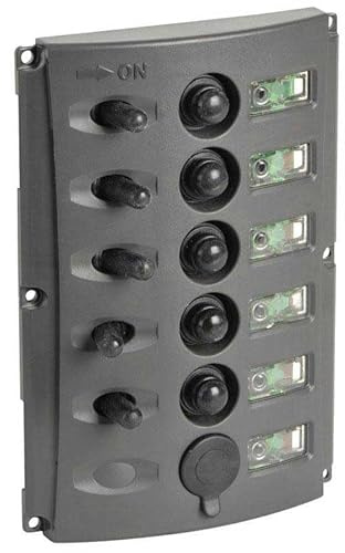 OSCULATI Pannello Elettrico fusibili Automatici Doppio LED