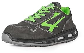 U-Power Red Lion Scarpe Antinfortunistiche Unisex, Scarpe da Ginnastica in Pelle Leggere, Flessibili, Antiperforazione, con Suola Infinergy, con Puntale in Alluminio (40)