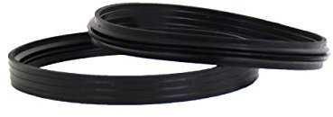 LANZZAS Pelletrohr Silikon-Dichtring - für den Durchmesser Ø 100 mm - Ersatz Dichtung für Pelletrohre (für innenliegenden Muffen)