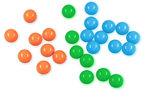 Drake Farbkugeln für Zwille - 17mm Durchmesser - 25 Stück, für Steinschleuder, Katapult, Spiel und Jagd