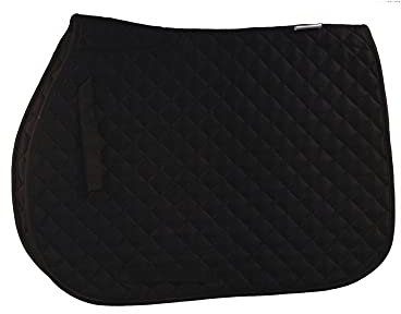 Umbria Equitazione Schabracke aus Baumwolle für Pferd - Full, schwarz