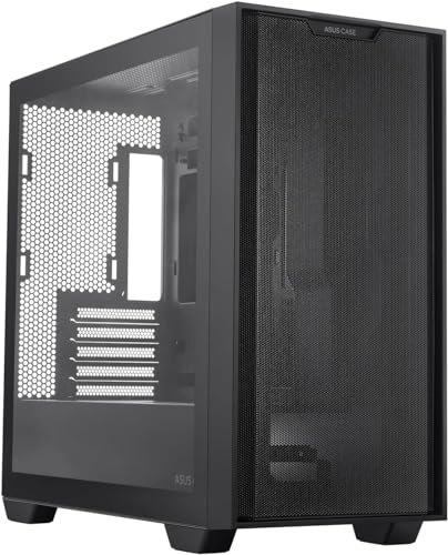 ASUS A21 micro ATX case (Support for 165 mm CPU cooler, 360 mm radiators, 380 mm graphics card, ATX PSU, black and white colour options, 33 mm cable management space)