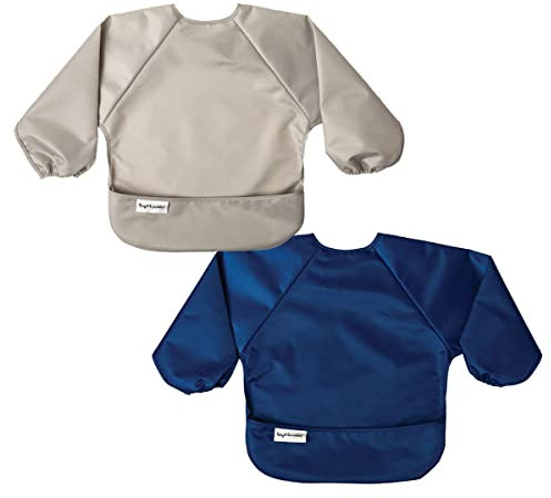 Tiny Twinkle Baby Lätzchen Mess Proof Baby Lätzchen Wasserdicht Fütterung Lätzchen Entwöhnung Lätzchen für Kleinkinder 6-24months Maschine waschbar und verstellbare Seite Verschluss Ideal für Reisen