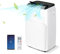 COSTWAY mobile Klimaanlage mit Abluftschlauch 14000 BTU, für Raum bis 135 m³, 5 in 1 Klimagerät zum Kühlen & Heizen & Entfeuchten & Ventilieren & Schlafmodus, APP/Fernsteuern, Automatisches Abtauen