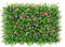 Brise-vue pour jardin, panneaux de haie topiaire, brise-vue pour l'extérieur, jardin, cour, arrière-cour, décoration, panneaux muraux en gazon artificiel, 40 x 60 cm, artificiel (fleur de ceinture