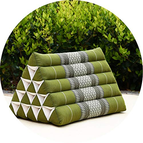 Cuscino per Schienale del Letto Cuscino per Tiro Cuscino Triangolare Imbottito in Kapok Naturale Cuscino per Poggiatesta Cuscino Tailandese per Guardare la TV e Leggere, 17 Colori (Color : G, Size :