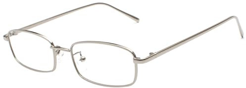 Ggpyyon Blue Light Blocking Glasses for Women Men,Gaming Computer Glasses Anti Glare Headache Eyes Strain Glasses with Blue Light Filter(Silver/Clear)