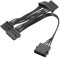 sourcing map 4 Pin Male IDE to 4X Serial ATA Female Power Splitter Converter Adapter Cable Hard Drive HDD SSD Extension Cable