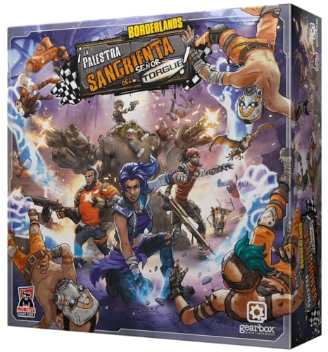 Monster Fight Club, Borderlands: Torgues blodiga Palestrace, Strategi Cooperative Brädspel, från 14 år, från 1 till 4 spelare, 60 minuter per spel, spanska
