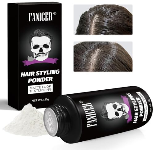 20g Stylingpulver, Haarpuder, Haarstyling und Volumenpuderwachs mit Matteffekt, Volumen Puder Haare, Haarpuder Volumen, Styling Powder, Hair Styling Powder für Männer, Schütthaar, Matteffekt